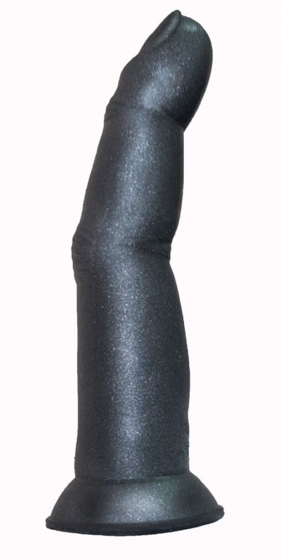 Черный анальный стимулятор в виде пальца на присоске - 15 см. LOVETOY (А-Полимер) 