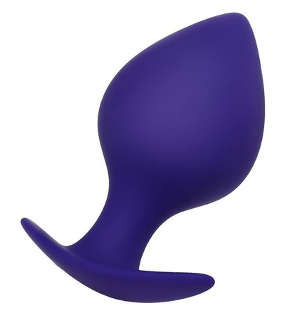 Фиолетовая силиконовая анальная пробка Glob - 10 см. TOYFA (фиолетовый) 