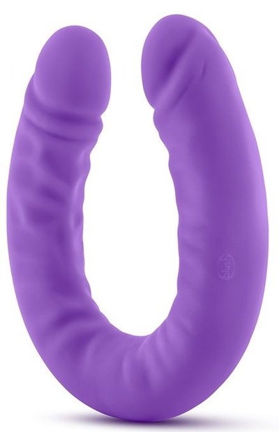 Фиолетовый двусторонний фаллоимитатор 18 inch Silicone Slim Double Dong - 45,7 см. Blush Novelties 