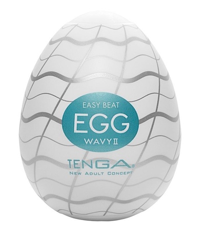 Мастурбатор-яйцо EGG Wavy II Tenga (молочный) 