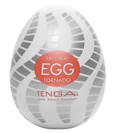 Мастурбатор-яйцо EGG Tornado Tenga (молочный) 