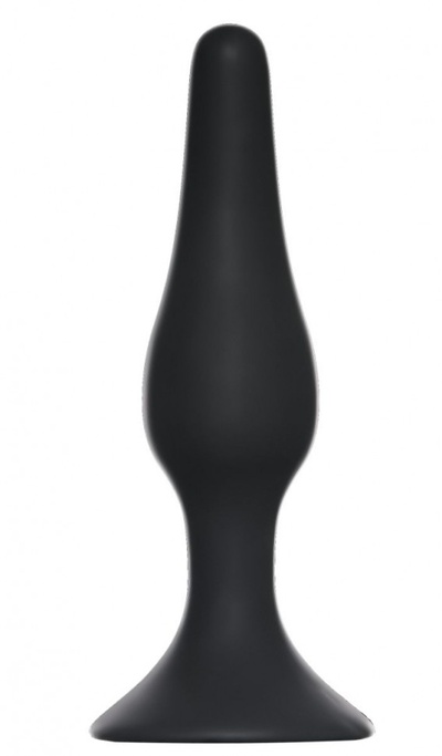 Чёрная анальная пробка Slim Anal Plug XL - 15,5 см. Lola Games (черный) 