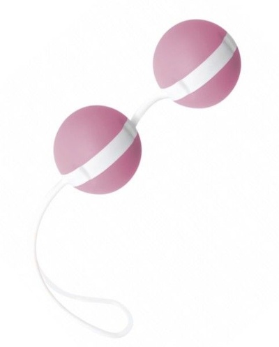 Нежно-розовые вагинальные шарики Joyballs Bicolored Joy Division (нежно-розовый) 