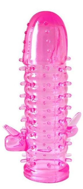 Закрытая рельефная насадка Crystal sleeve с усиками и пупырышками - 13 см. Bior toys (разноцветный) 