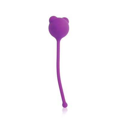 Фиолетовый вагинальный шарик с ушками Cosmo Bior toys 