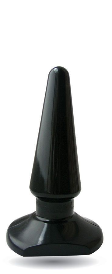 Чёрная анальная пробка ANAL STIMULATOR - 7,7 см. Bior toys (черный) 