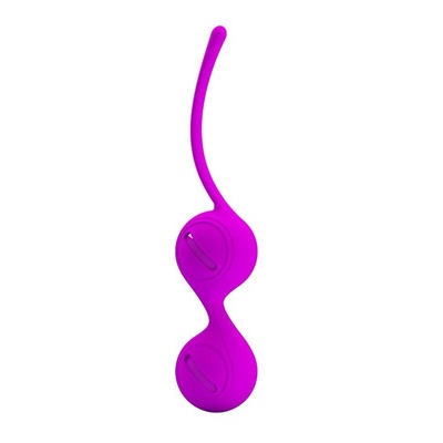 Лиловые вагинальные шарики на сцепке Kegel Tighten Up I Baile (лиловый) 