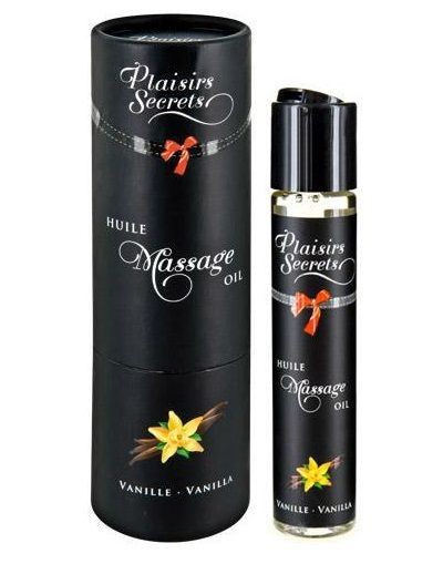 Массажное масло с ароматом ванили Huile de Massage Gourmande Vanille - 59 мл. Plaisir Secret 