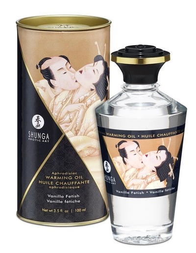 Массажное интимное масло с ароматом ванили - 100 мл. Shunga 