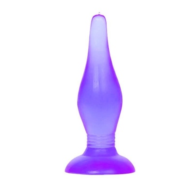 Фиолетовая анальная пробка с утонченным кончиком - 13,8 см. Baile (фиолетовый) 