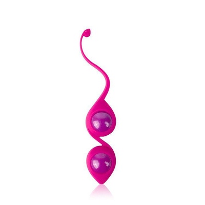 Вагинальные шарики с хвостиком Cosmo Bior toys (ярко-розовый) 