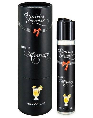 Массажное масло с ароматом пина колады Huile de Massage Gourmande Pina Colada - 59 мл. Plaisir Secret 