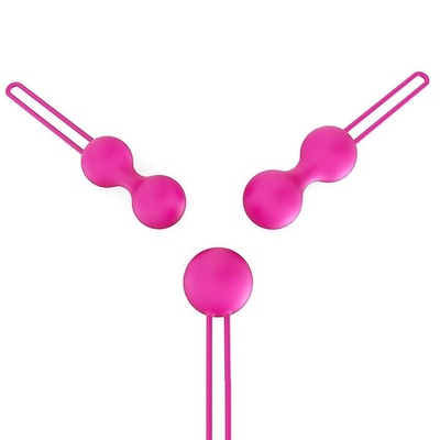 Набор из трех розовых вагинальных шариков Erokay (розовый) 