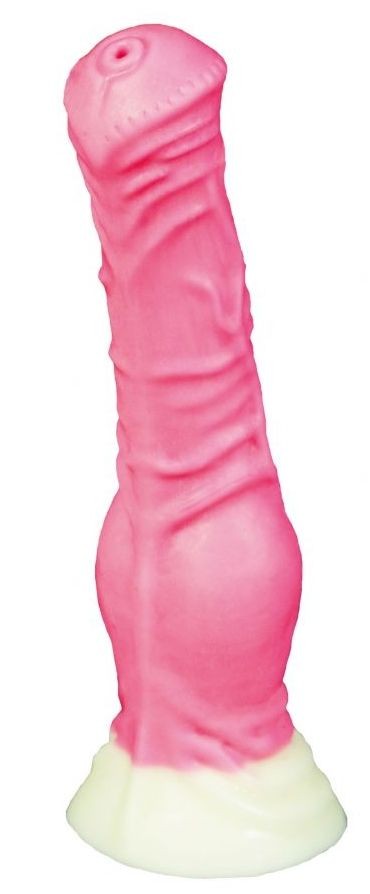 Розовый фаллоимитатор "Пони mini" - 18,5 см. Erasexa 