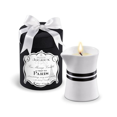 Массажное масло в виде большой свечи Petits Joujoux Paris с ароматом ванили и сандала Mystim 