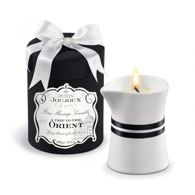 Массажное масло в виде большой свечи Petits Joujoux Orient с ароматом граната и белого перца Mystim 