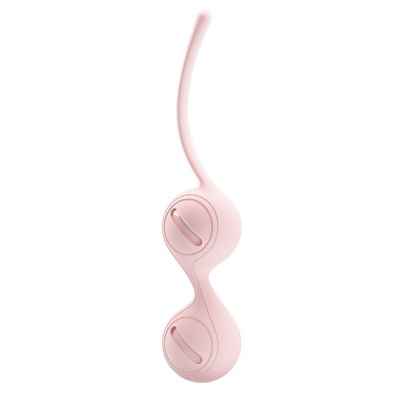 Нежно-розовые вагинальные шарики на сцепке Kegel Tighten Up I Baile (нежно-розовый) 