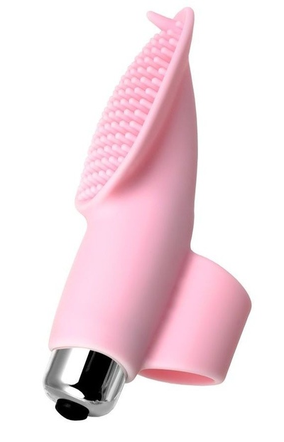 Нежно-розовая вибронасадка на палец JOS TWITY - 10,2 см. (нежно-розовый) 