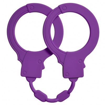 Фиолетовые силиконовые наручники Stretchy Cuffs Purple Lola Games (фиолетовый) 