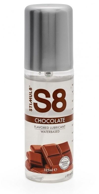 Смазка на водной основе S8 Flavored Lube со вкусом шоколада - 125 мл. Stimul8 