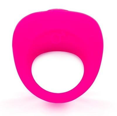 Розовое эрекционное кольцо с вибрацией Brazzers (розовый) 