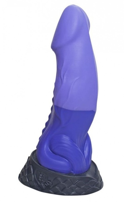 Фиолетовый фаллоимитатор "Ночная Фурия Large" - 26,5 см. Erasexa 