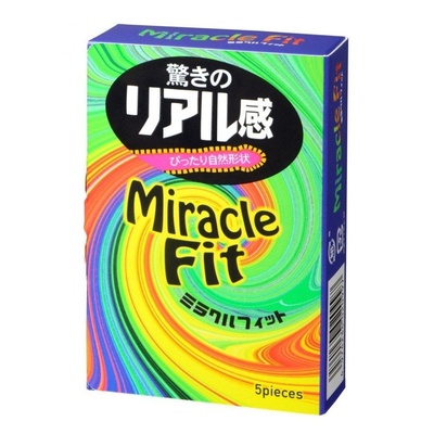 Презервативы Sagami Miracle Fit - 5 шт. (розовый) 