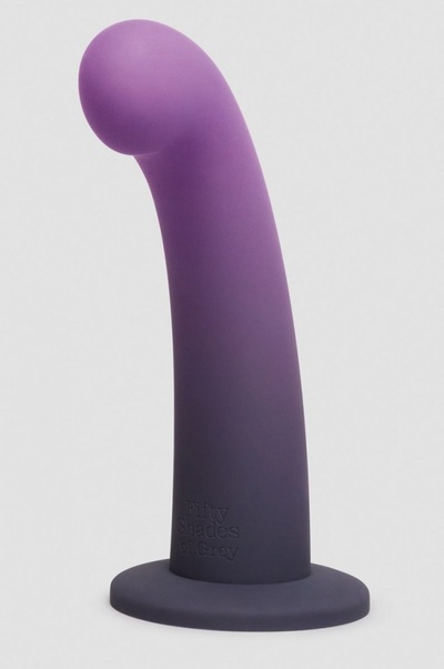Фиолетовый, меняющий цвет фаллоимитатор Feel It Baby Colour-Changing Silicone G-Spot Dildo - 17,8 см. Fifty Shades of Grey 