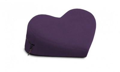 Фиолетовая малая вельветовая подушка-сердце для любви Liberator Retail Heart Wedge (фиолетовый) 