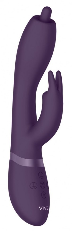 Фиолетовый вибромассажер-кролик Nilo - 22 см. Shots Media BV 
