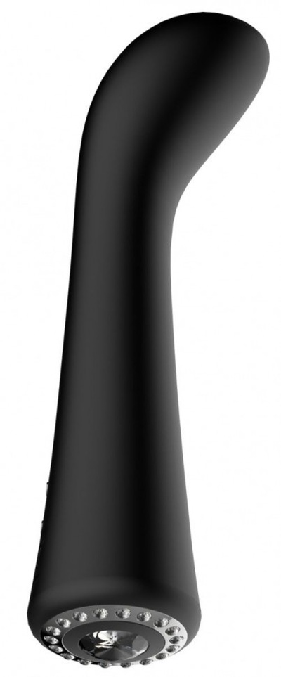 Черный вибромассажер для точки G Glimmer - 20,5 см. Shots Media BV 