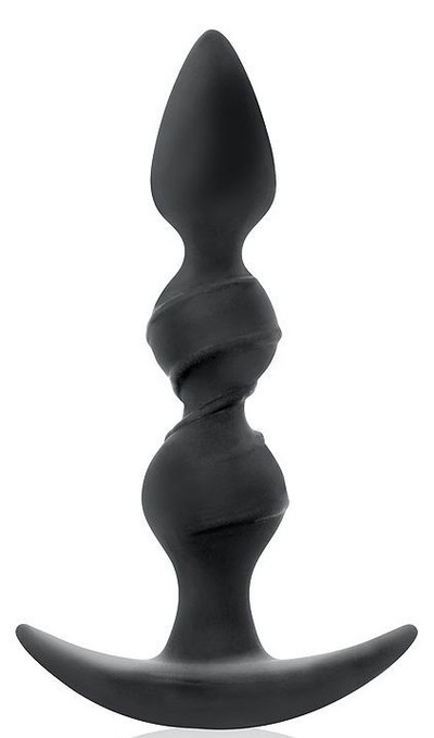 Черная витая пробка-елочка с ограничителем - 16 см. Bior toys (черный) 