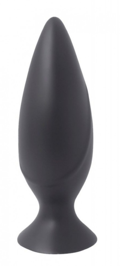Черная анальная пробка Mojo Spades Medium Butt Plug - 10,7 см. Seven Creations (черный) 
