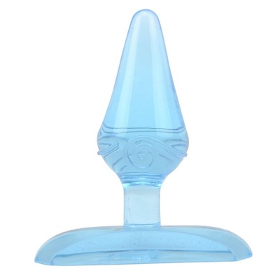 Голубая анальная пробка Gum Drops Plug - 6,6 см. Chisa (голубой) 