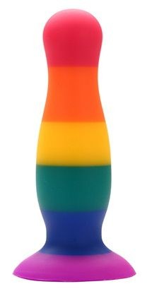 Разноцветная анальная пробка COLOURFUL PLUG - 10,5 см. Dream Toys (разноцветный) 