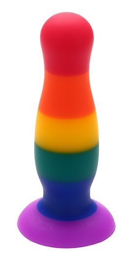 Разноцветная анальная пробка COLOURFUL PLUG - 12,5 см. Dream Toys (разноцветный) 