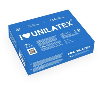 Классические презервативы Unilatex Natural Plain - 144 шт. (телесный) 