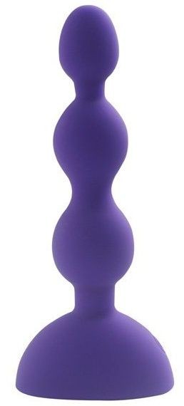 Фиолетовый анальный вибростимулятор Anal Beads S - 14,5 см. Howells 