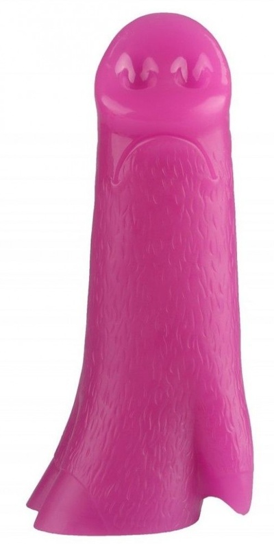 Розовая анальная втулка в виде поросячьего пятачка - 23 см. Джага Джага (розовый) 