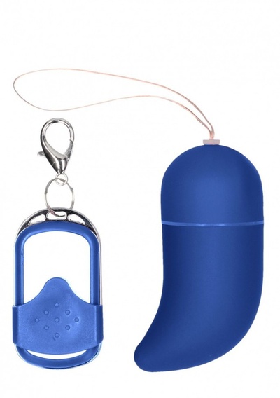Синее виброяйцо Small Wireless Vibrating G-Spot Egg Shots Media BV (синий) 