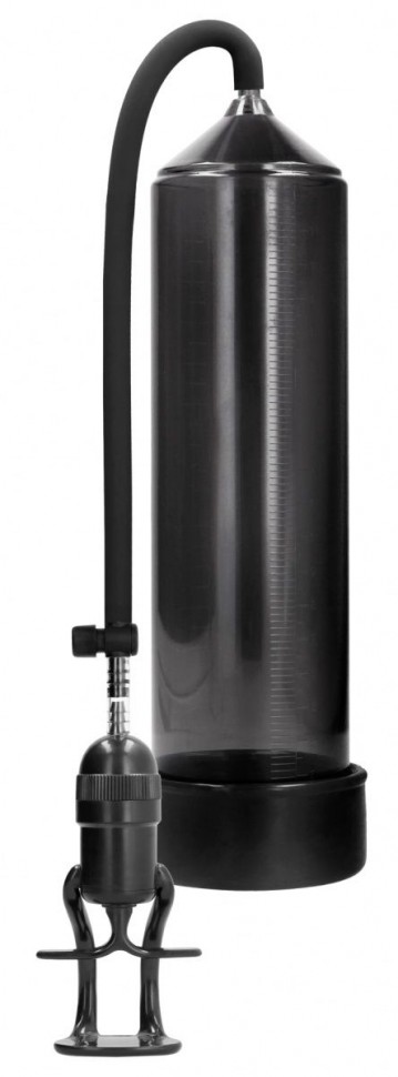 Черная вакуумная помпа для мужчин с насосом в виде поршня Deluxe Beginner Pump Shots Media BV (черный) 