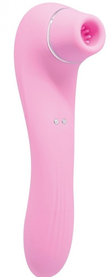 Розовый клиторальный вакуумный вибростимулятор Midnight Quiver - 18,6 см. Adrien Lastic 
