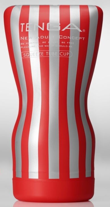 Мастурбатор TENGA Squeeze Tube Cup (красный) 