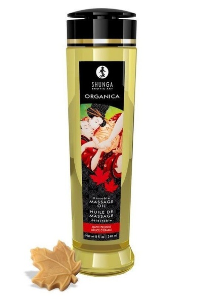Массажное масло с ароматом кленового сиропа Organica Maple Delight - 240 мл. Shunga 