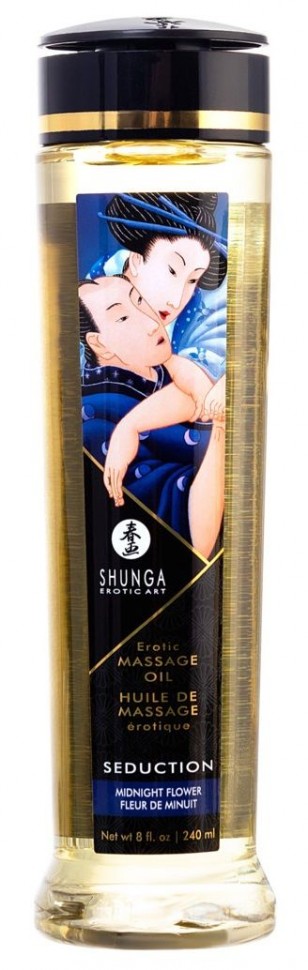 Массажное масло с ароматом ночных цветов Seduction - 240 мл. Shunga 