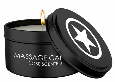 Массажная свеча с ароматом розы Massage Candle Shots Media BV (черный) 