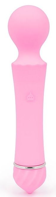 Розовый вибромассажер Sasa с круглой головкой - 16 см. A-LOVING 
