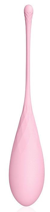 Розовый силиконовый вагинальный шарик со шнурком Bior toys (нежно-розовый) 