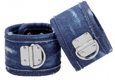 Синие джинсовые наручники Roughend Denim Style Shots Media BV (синий) 