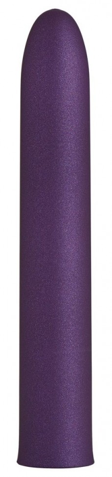 Фиолетовый гладкий вибратор Rocket Man - 14 см. So Divine 
